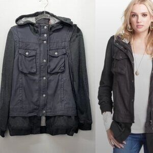 Free People Jacket Gray Solid FLAW Regular Size Medium